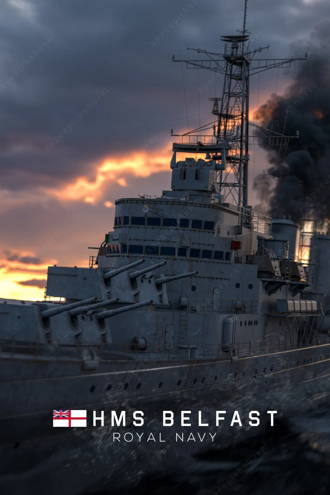 HMS Belfast Closeup