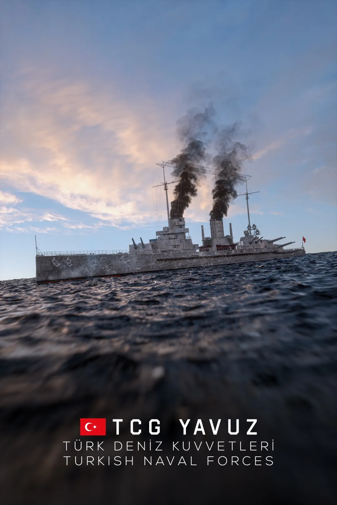 Turkish Battlecruiser TCG Yavuz