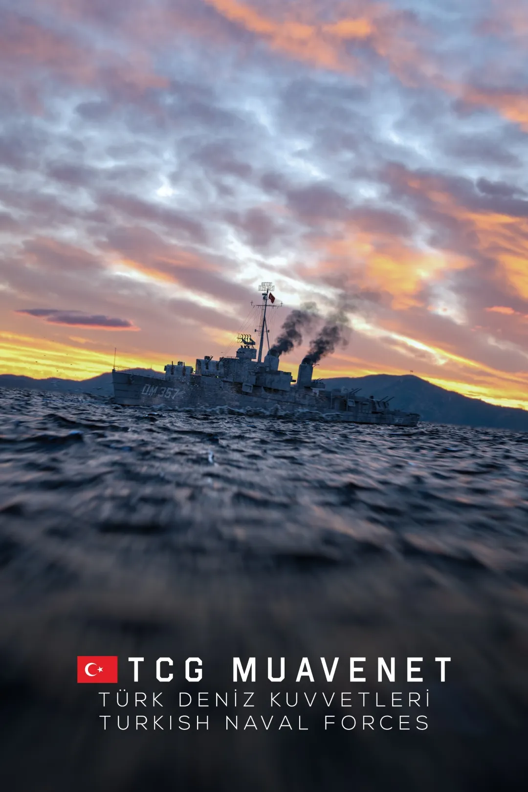 Turkish Destroyer TCG Muavenet